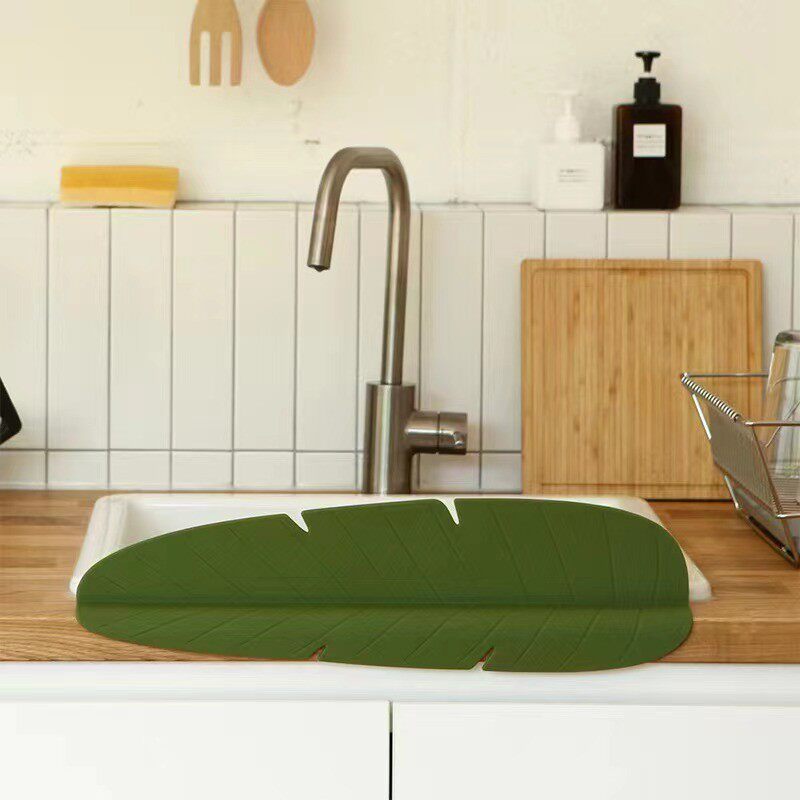 水池挡水板家用厨房卫生间水槽洗手池边缘硅胶吸盘式防溅水防水板