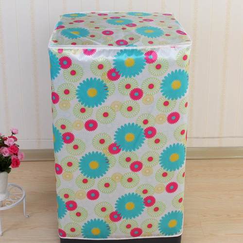 供应防尘洗衣机罩套全自动滚筒防晒波轮色丁洗衣机罩