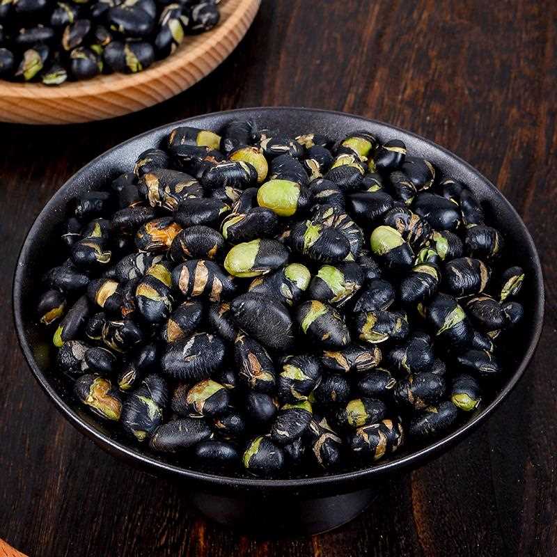 §黑豆即食熟盐炒原味香酥脆豆子500g干炒下酒休闲零食小