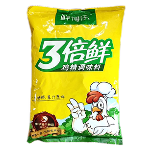 鲜得乐三倍鲜鸡精908g*10大袋整箱商用3倍鲜火锅鸡鲜精粉增鲜调料