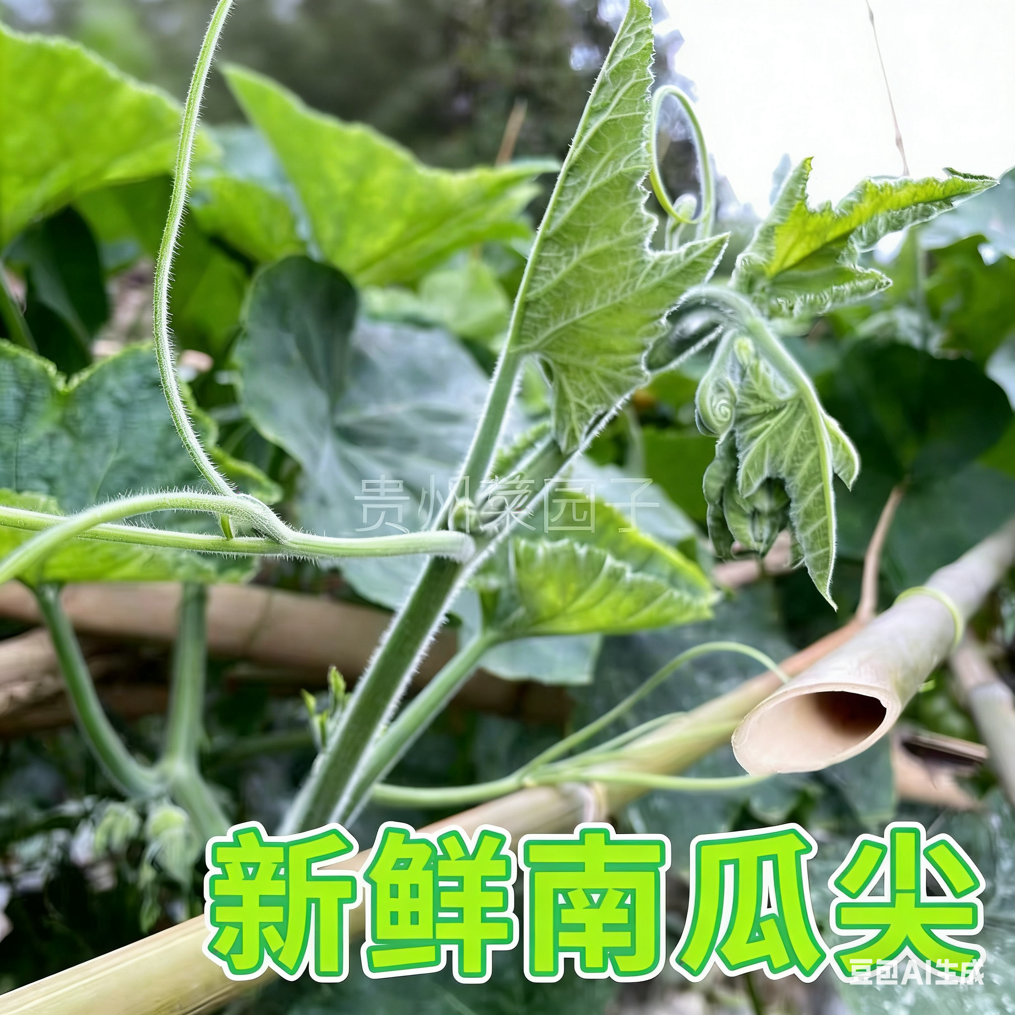 农家野菜苗南瓜尖新鲜蔬菜叶金瓜嫩瓜仔小南瓜藤青菜尖非佛手瓜尖