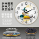 凸形玻璃装 饰画时尚 创意客餐厅卧室挂钟石英钟表静音扫秒时钟挂钟