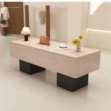 服装店中岛台展示桌女装店铺简约现代流水台网红高级感鞋包陈列柜