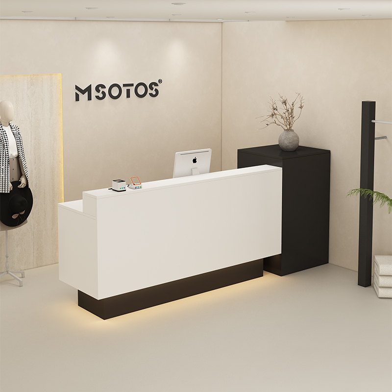服装店收银台现代简约美容院小型吧台女装店铺美发店前台接待柜台