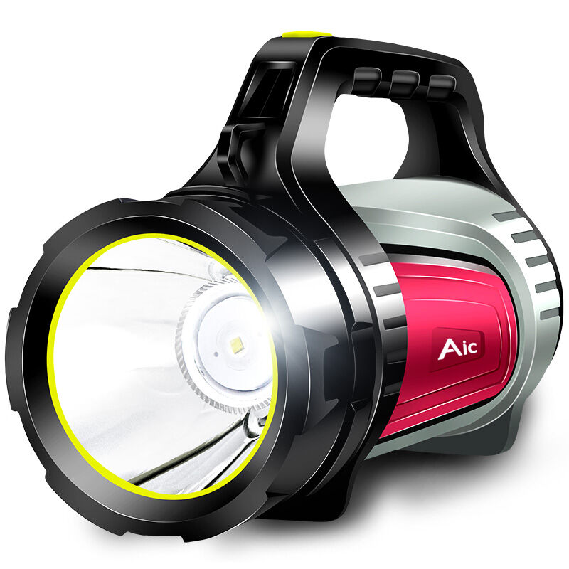 神鱼强光手电筒超亮远射LED手提探照灯可充电式大功率户外防水氙