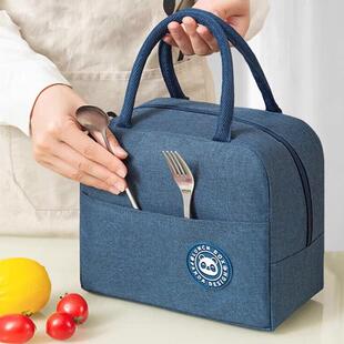 高品质饭盒袋超长保温便当包手提上班族带早餐学生冬天帆布加厚铝