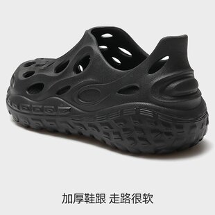 拖夏季 大码 凉鞋 洞 运动休闲eva时尚 沙滩鞋 德式 外穿镂空轮胎底男士