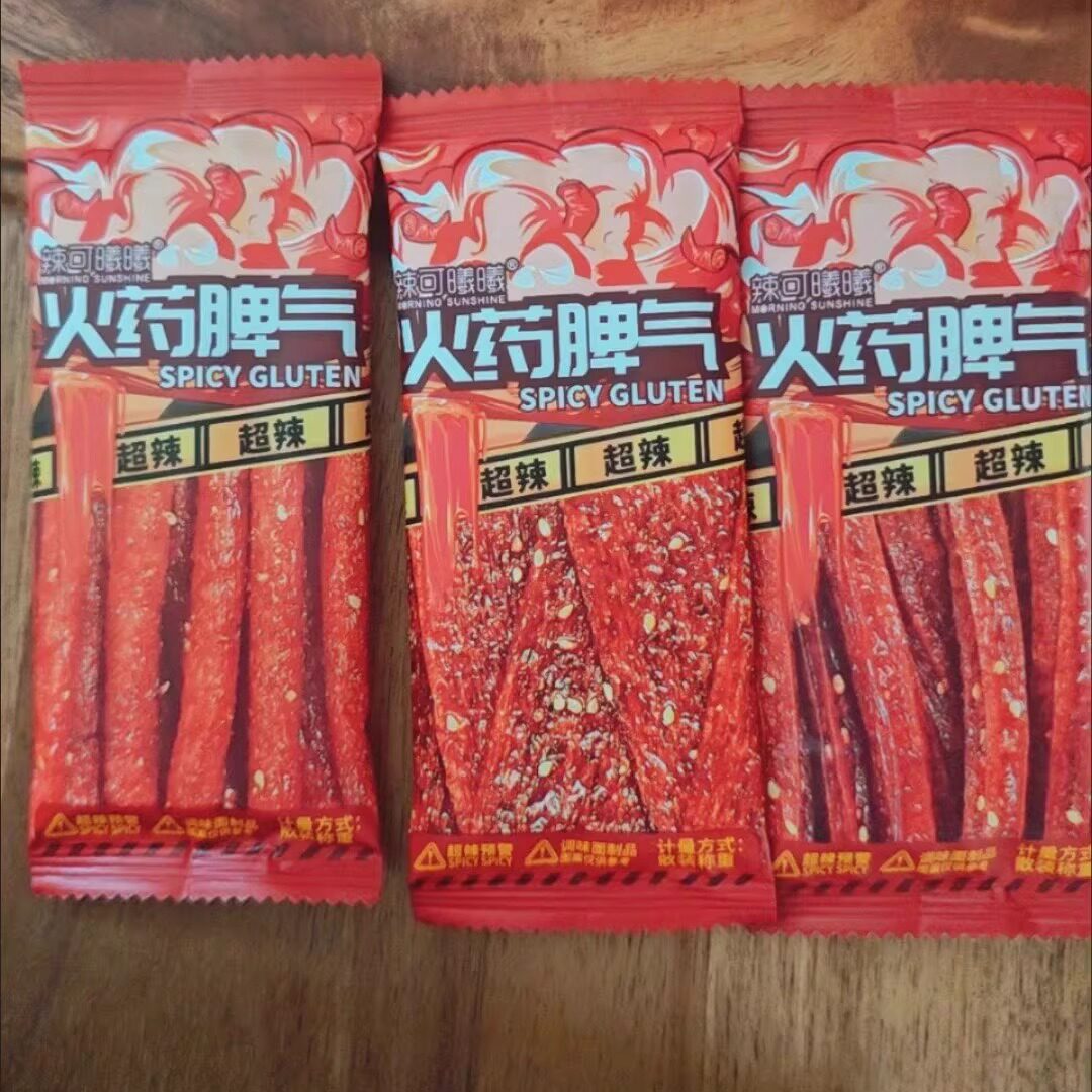 辣可曦曦20g火药脾气辣条片棒小包装小袋超辣爆辣变态辣辣条零食