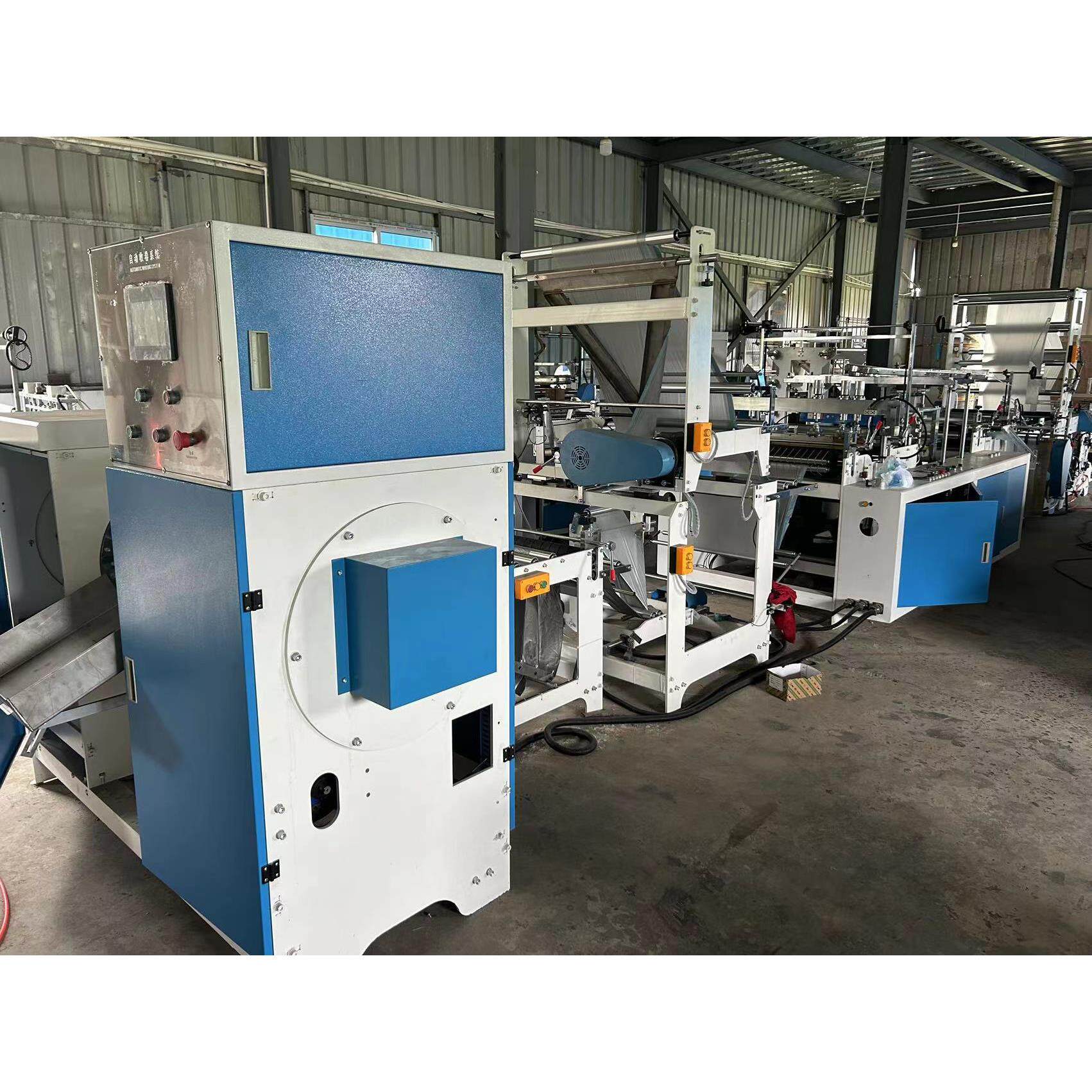 全自动穿绳式垃圾袋制袋机外卖打包束口袋机器出袋整齐封口牢固