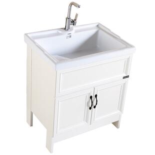 xyt索菲特单洗衣洗衣池铝合金阳台柜柜槽洗衣柜一体柜组合陶瓷置