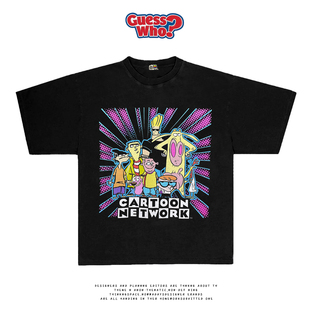 萬物All Nature 夏季美式复古卡通Cartoon Network短袖T恤减龄tee