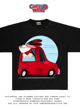 萬物All Nature 夏季新款艺术家系列兜风的dogT恤短袖tee趣味减龄