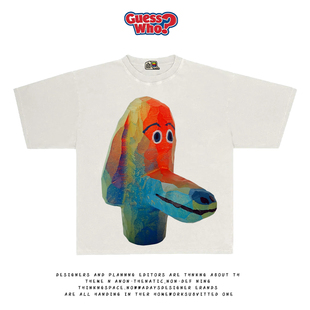 上衣 T恤男女通用vibe风质感个性 万物All Nature艺术家系列短袖