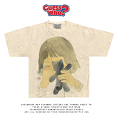 Nature夏季 新款 艺术家系列沉睡少女破洞款 萬物All T恤短袖 tee180g