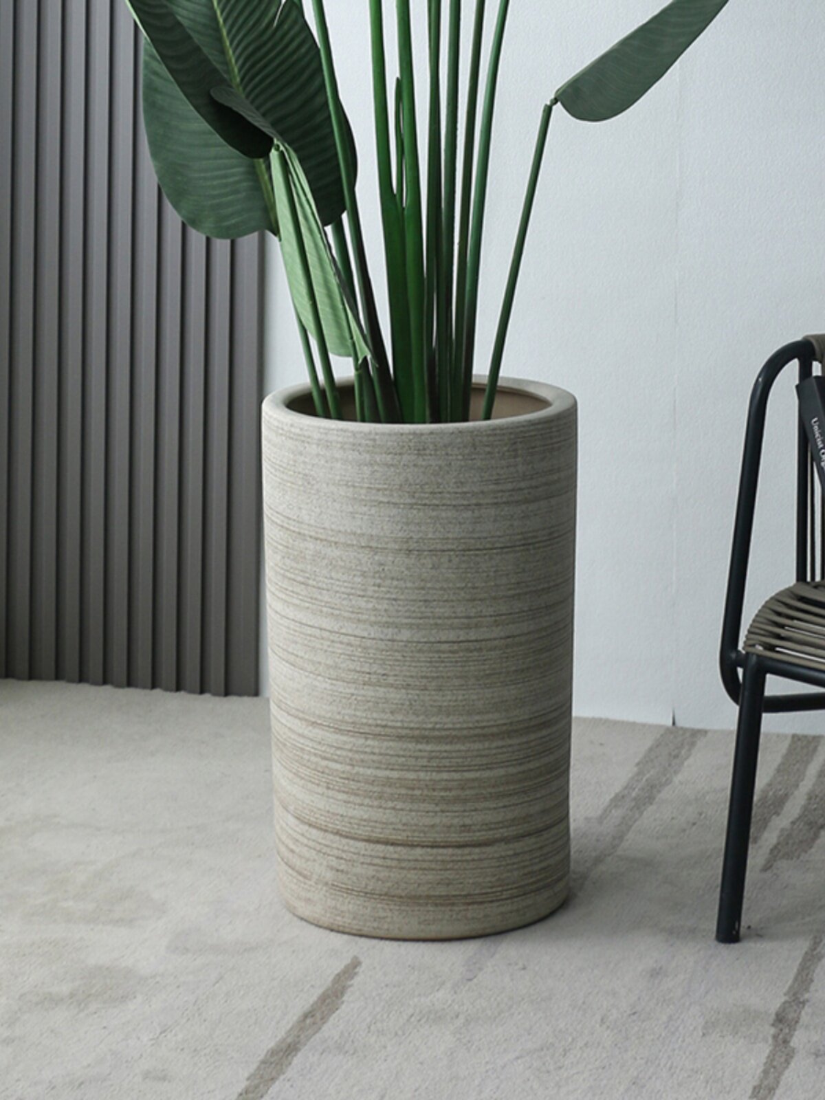 新疆西藏包邮特大号大码花盆陶瓷粗陶高深家用客厅庭院散尾葵专用