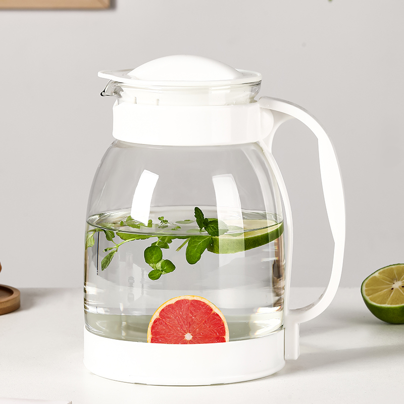 冷水壶大容量玻璃水壶耐高温凉水杯茶壶套装家用果汁壶泡茶凉水壶