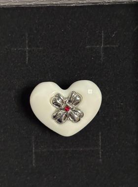 多色爱心亚克力戒指新款