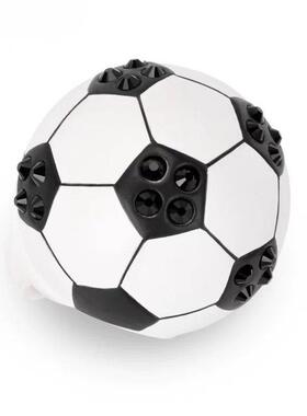 新款表情包 亮钻足球戒指情侣款爆款小众指环饰品