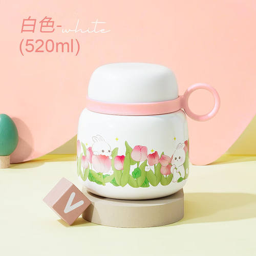 迪乐贝尔（Diller）便携焖烧杯316不锈钢焖粥保温桶学生儿童饭盒