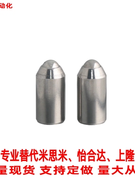 替米思米不锈钢球头柱塞BSZP56 8 10重载光身型无牙弹弓顶销ZAL36