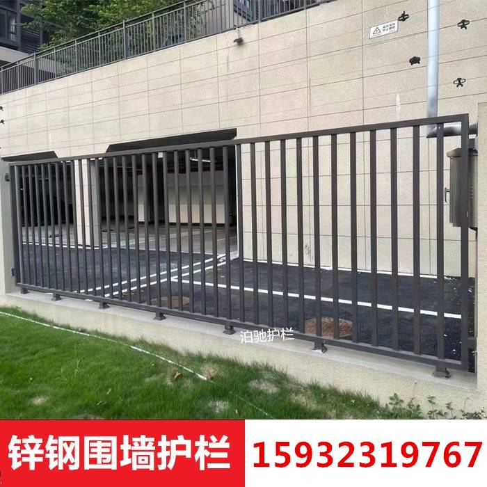 锌钢围墙护栏围栏栅栏户外别墅小区铁艺栏杆学校围墙定制中式护栏