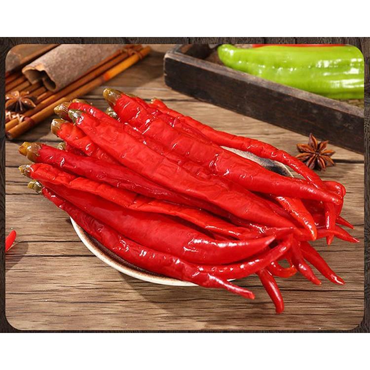 湖南农家全红腌辣椒老坛酸辣椒坛子菜泡菜二荆条酸辣脆嫩泡辣椒