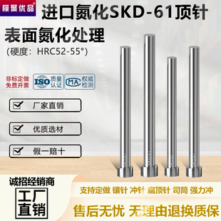 进口氮化SKD61顶针模具顶杆0.8 600模具顶针推针进口顶针 25长100