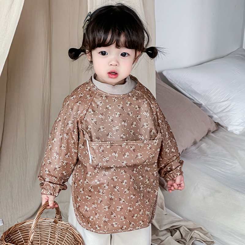 倒褂防水新款外穿秋冬饭兜护衣