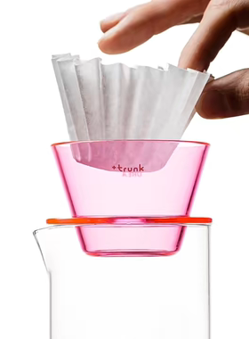 Plus trunk x OREA BABYO 蛋糕平底手冲咖啡滤杯粉乐芭铃木创刻