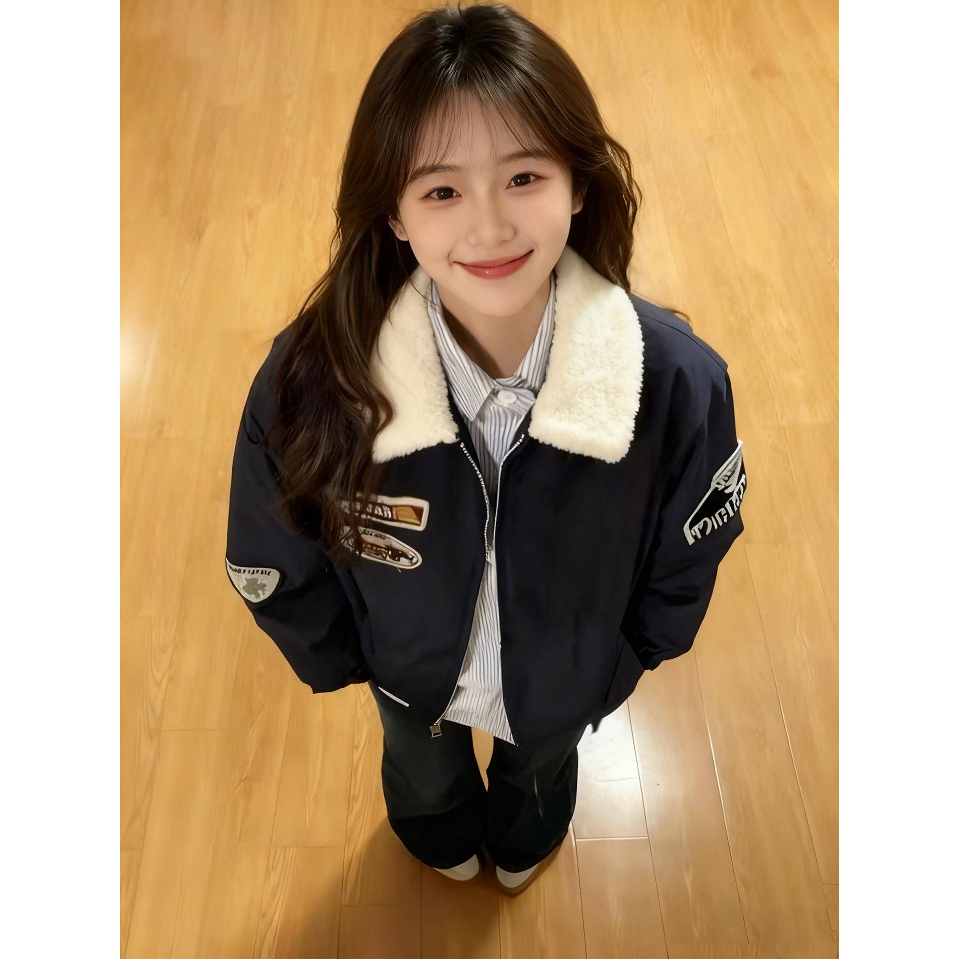 2025新款羽绒棉服女冬季美式棒球服棉袄学生夹克超好看夹棉厚外套