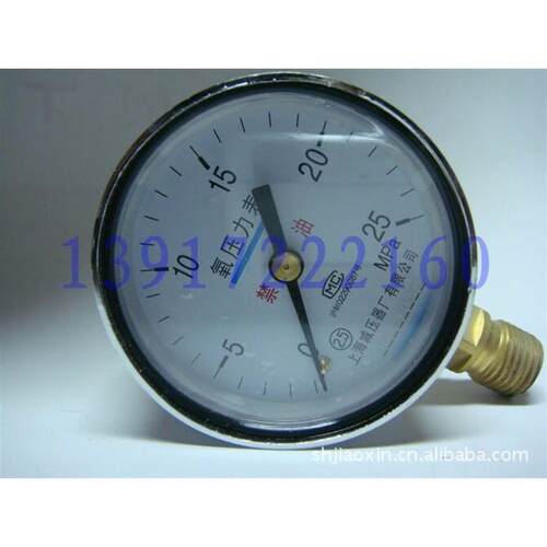 氧气压力表 YO60 0-2.5MPA 0-25MPA