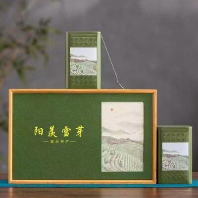 .阳羡雪芽 宜兴茗茶明前特级绿茶 2025新茶毛尖特产茶叶罐装礼盒