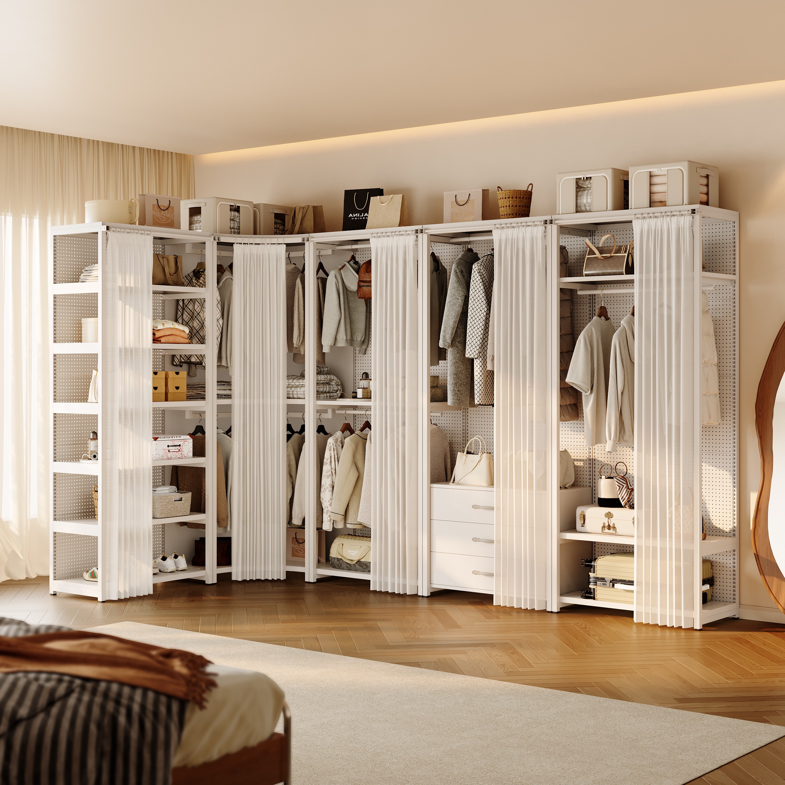 卡槽式背板，层高自由调节