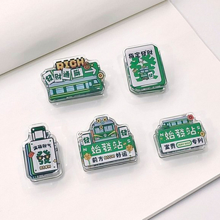 原创始发站亚克力PP夹便签夹ins风双面夹手账夹试卷文件夹零食夹