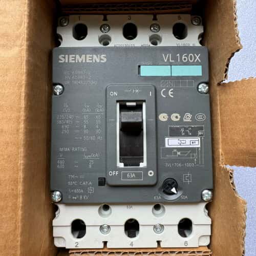 议价断路器VL160X 3P 63A 3VL170可维修