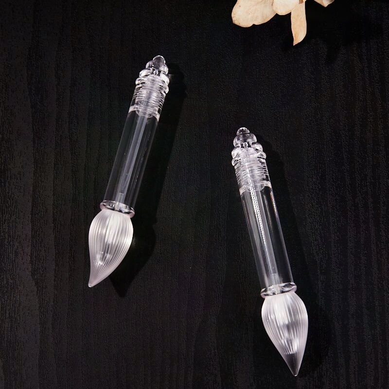 唇釉瓶空瓶diy手工自制 透明亮面毛笔形唇彩空管 分装瓶 容量:5ML