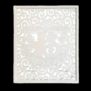 精选镂空雕花板隔断过道花格吊顶PVC木塑板玄关背景墙客厅屏风通