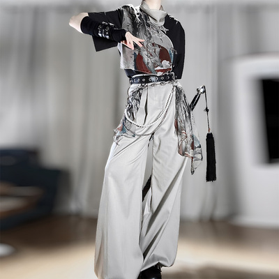 国风日常百搭中性风短袖裤子套装