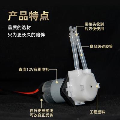 蠕动泵实验室滴定循环抽水泵小型家用小营养鼻饲泵可调速微型水泵