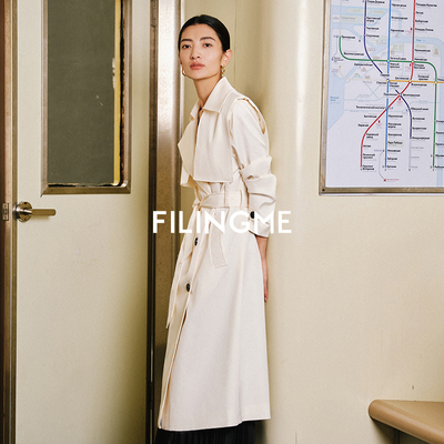 FILINGME可拆卸搭片风衣