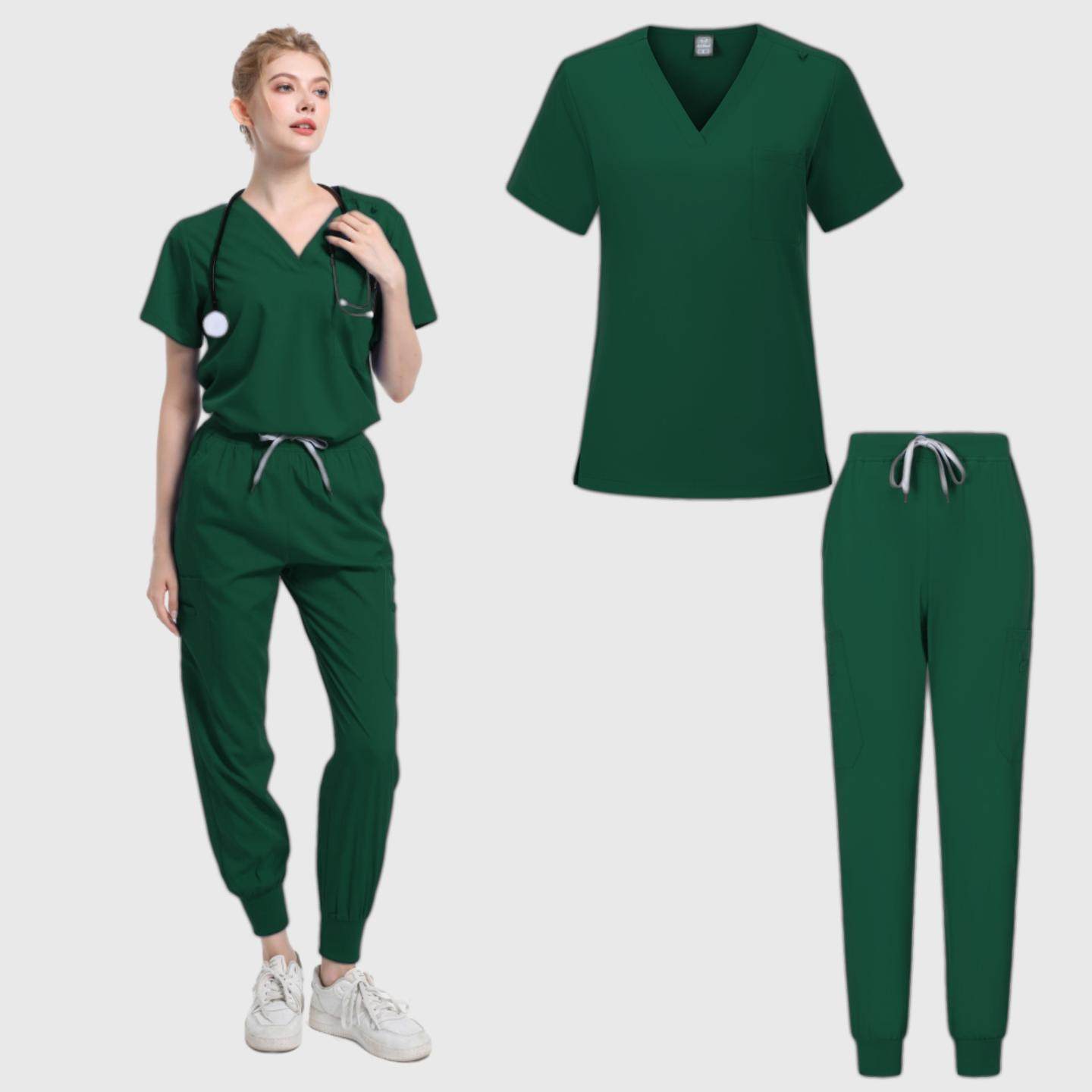 欧美手术室隔离衣护士服套装医院护理口腔牙科工作制服洗手衣