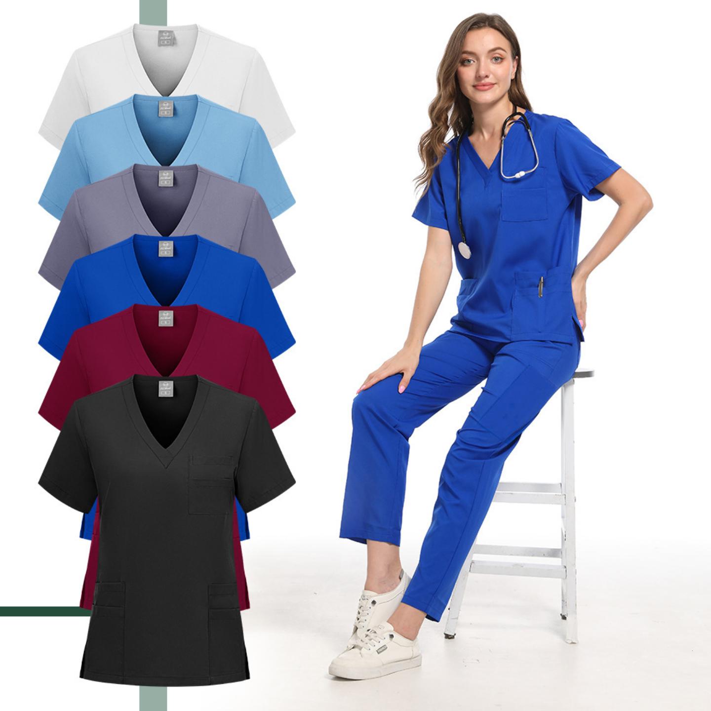 多色分体套装护士服工作服防护服职业工装技师服牙科麻醉刷手衣