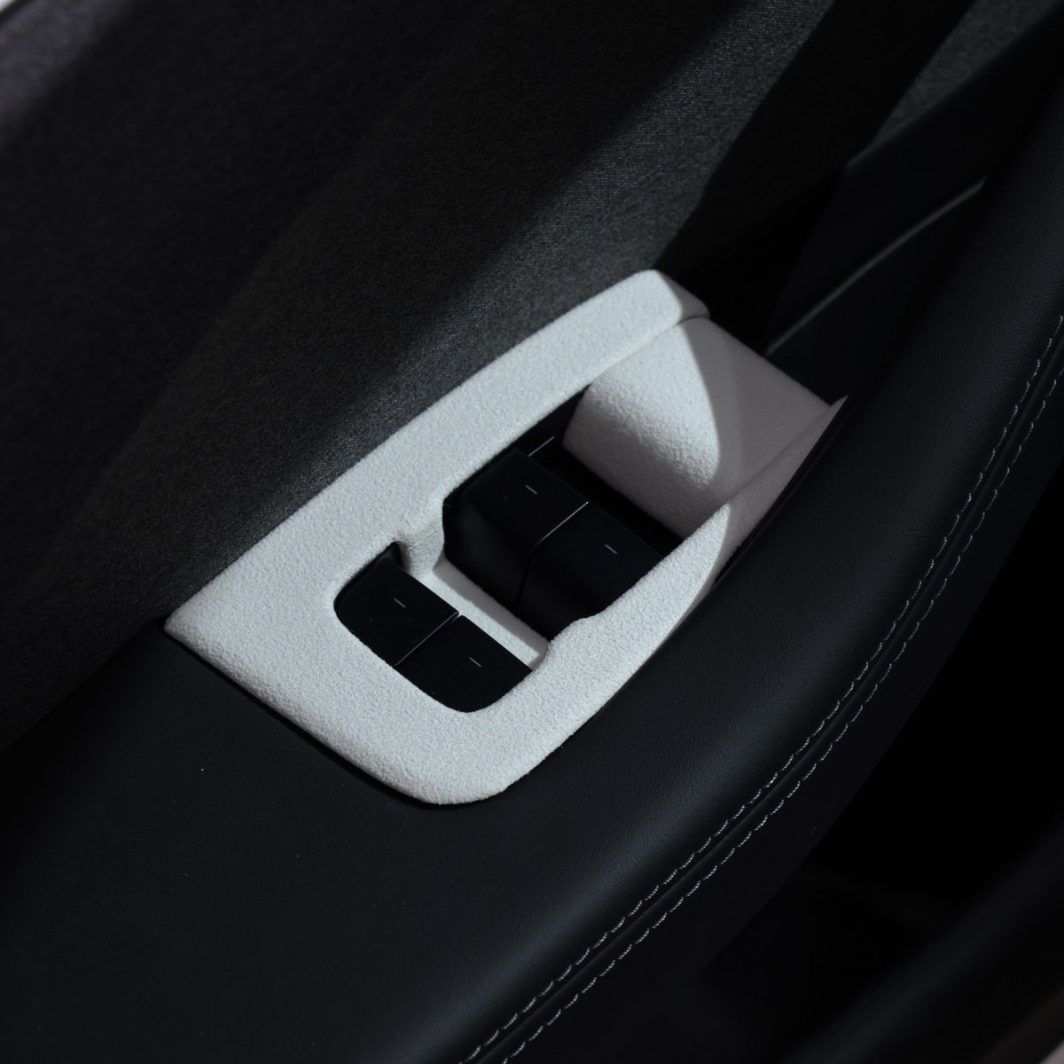 小驾 短绒翻毛车窗按键饰件 适用特斯拉ModelY/YL/3焕新版