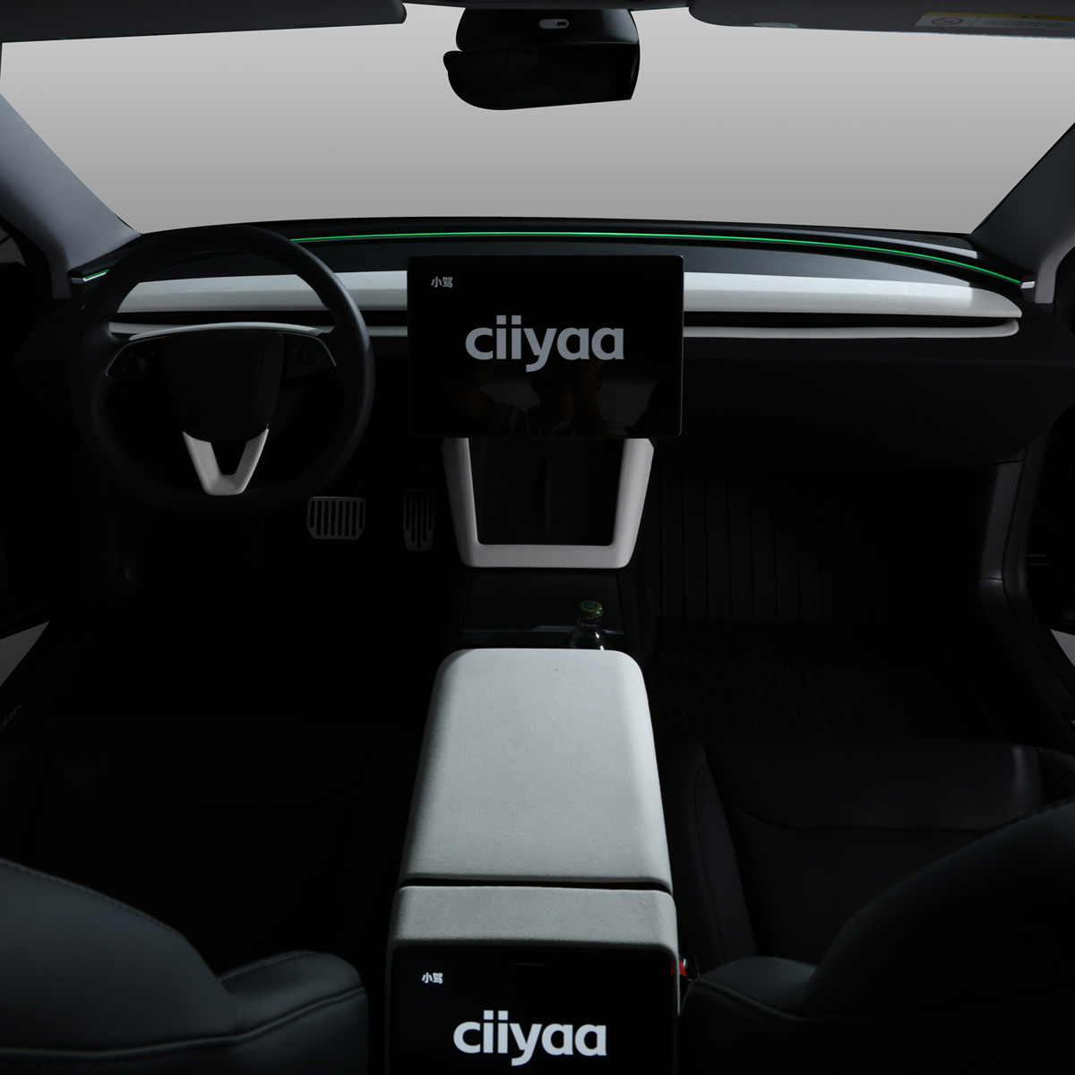 小驾 短绒翻毛扶手箱套 适用特斯拉ModelY/YL/3焕新版