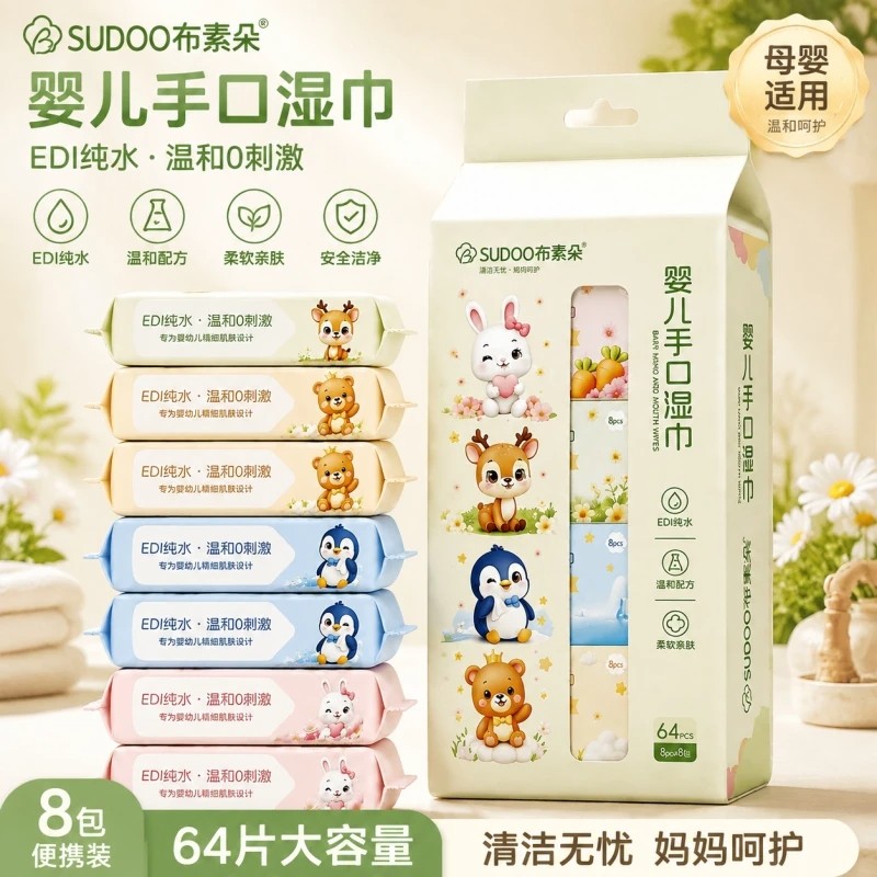 宝宝婴儿湿巾小包便携迷你随身装