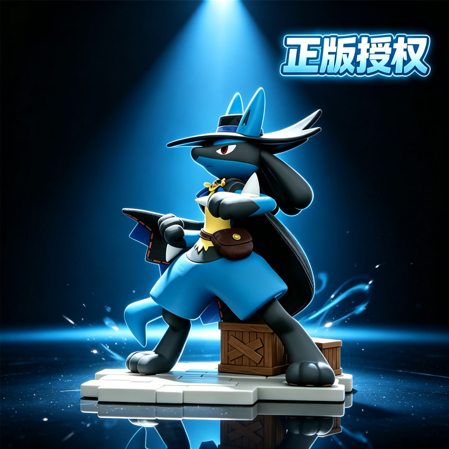 正版！路卡利欧手办摆件生日礼物图片