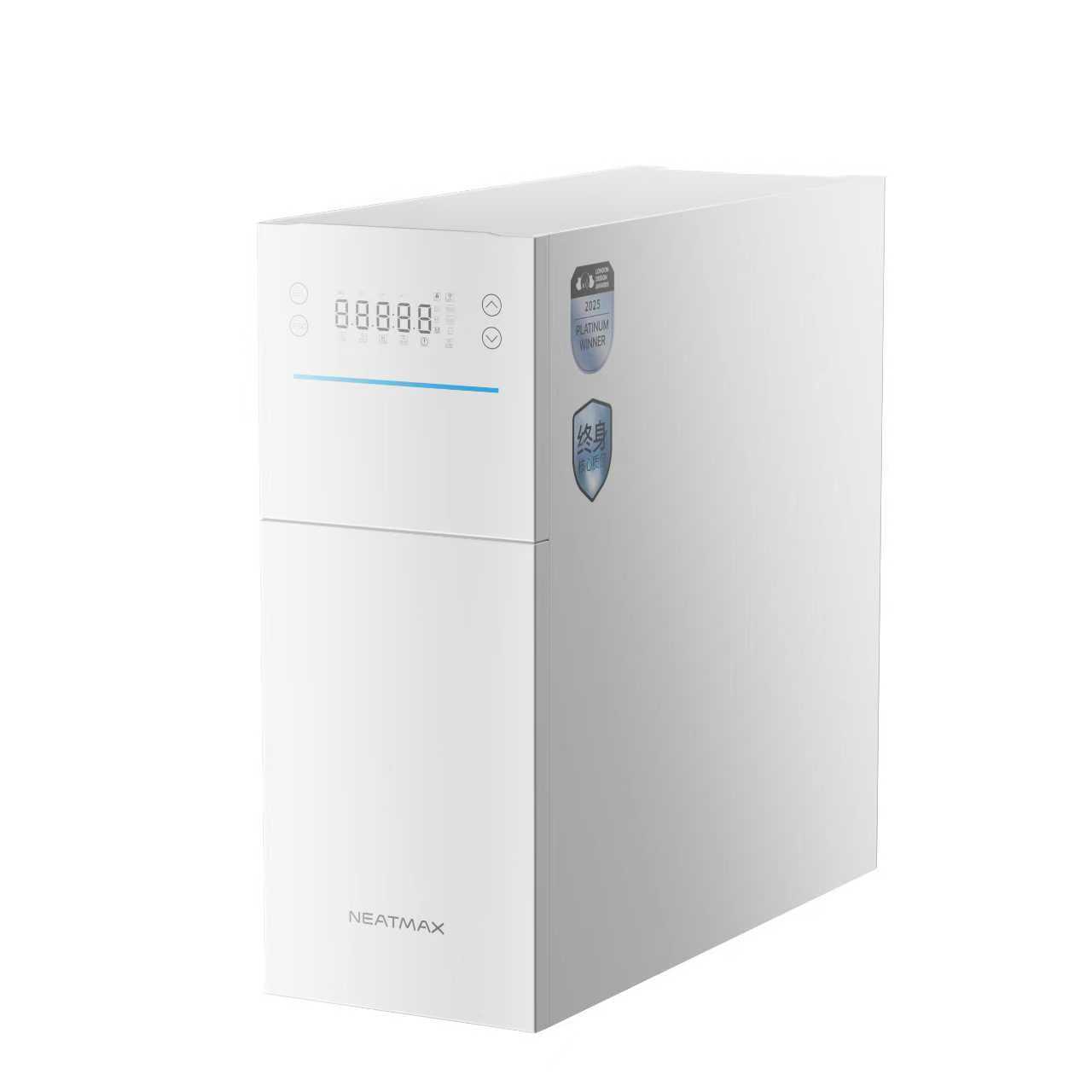 NEATMAX家用软水机小奶油双罐厨下小型1.4T全屋净水系统过滤器