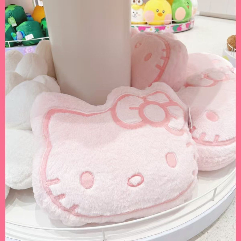 创意可爱hellokitty沙发大头靠垫车载生日礼物毛绒玩偶靠睡枕靠枕