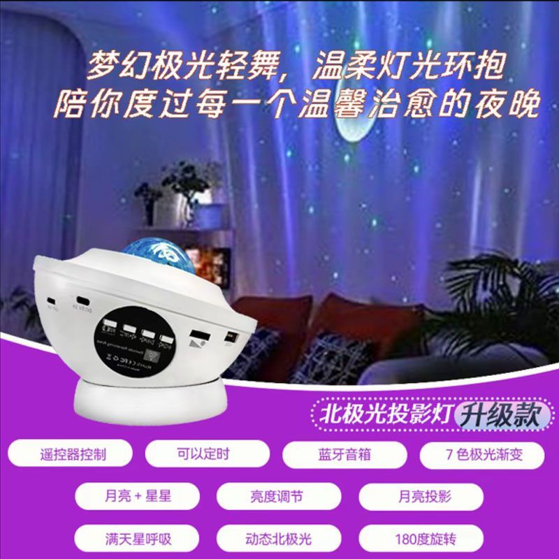 北极光投影星空新款灯情侣氛围灯送女朋友小朋友生日礼物小夜灯图片