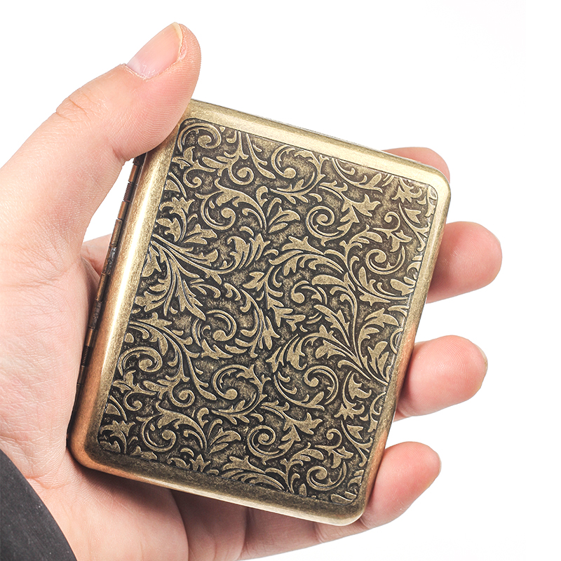 復古青銅金屬煙盒抗壓防潮